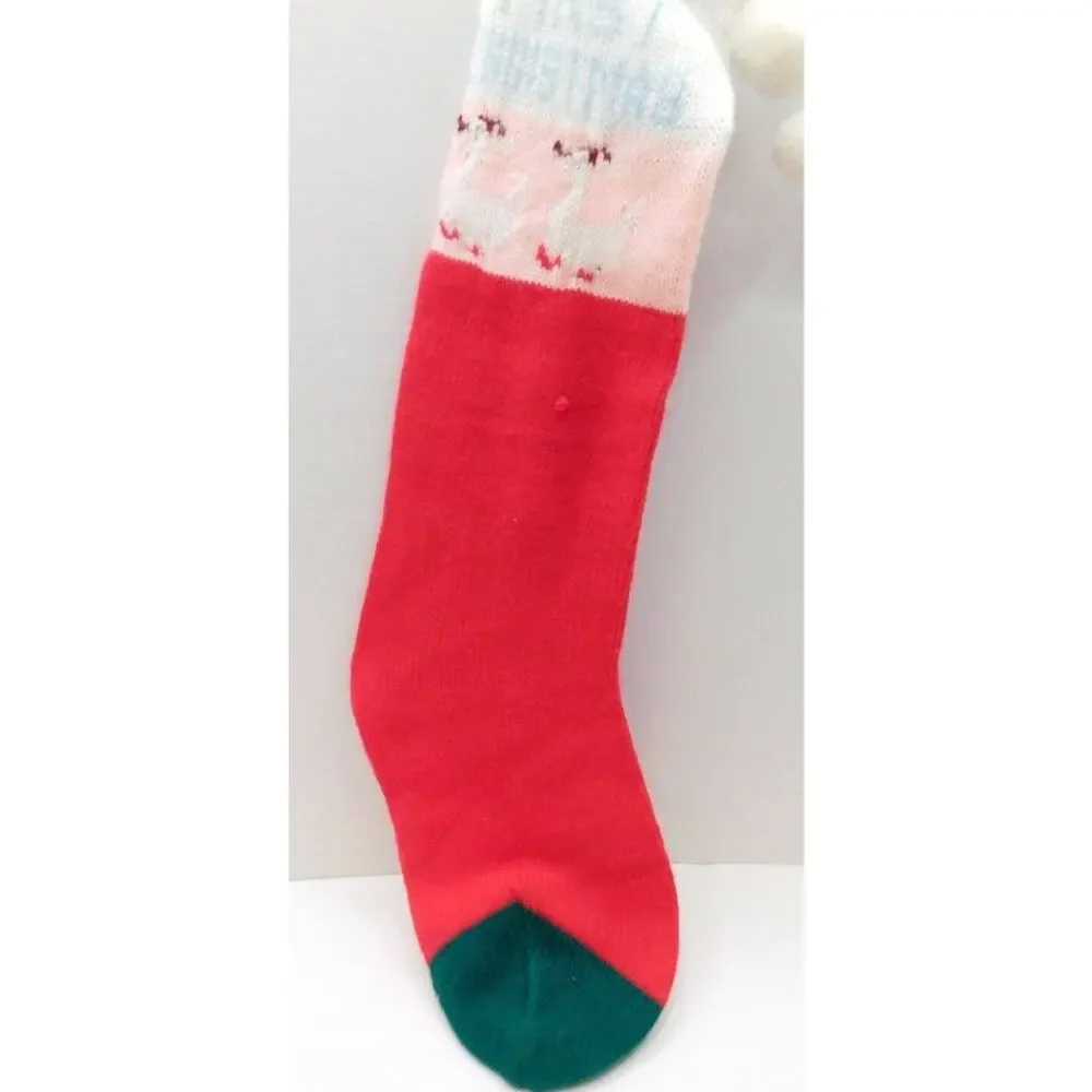 KNIT Christmas Stocking Baby's First Christmas 24